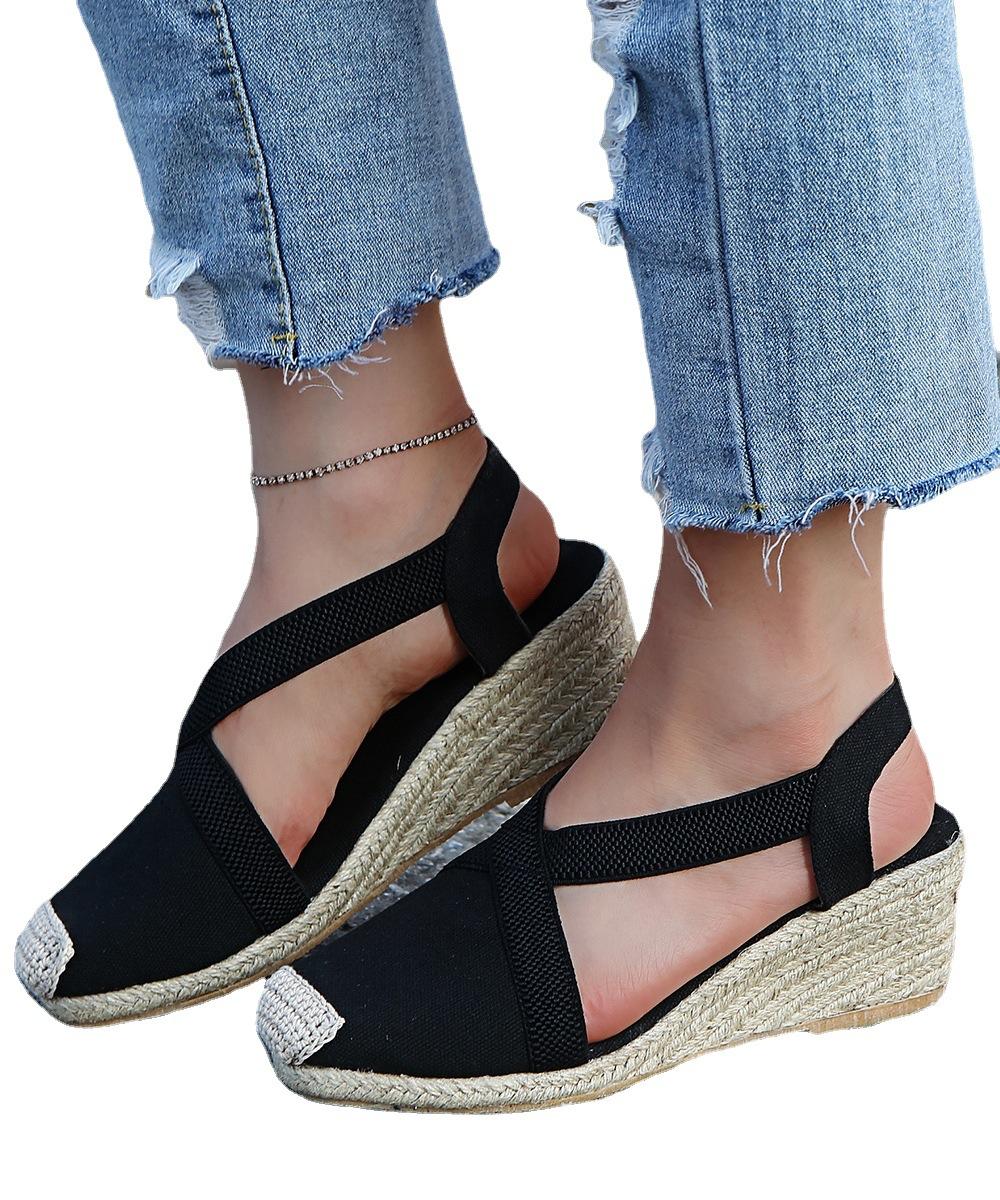 Женская обувь на танкетке без шнуровки — фото 6