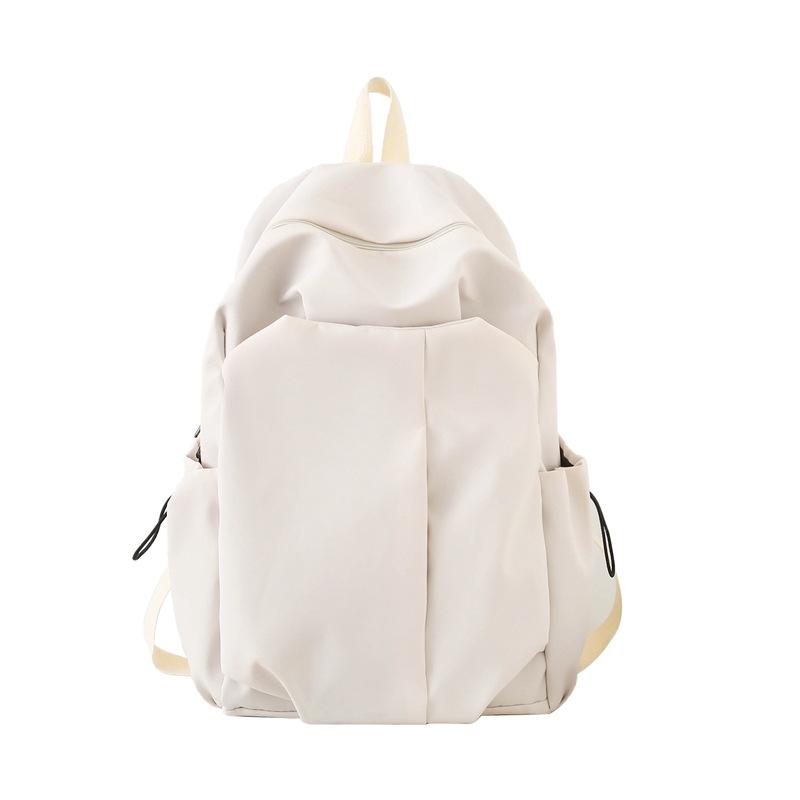 Schoolbag1011 new simple men's and women's backpack large capacity fashion schoolbag girls junior high school light casual backpack