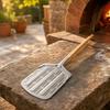 Aluminum Pizza Peel with Wooden Handle Perforated paddleResistant for Home