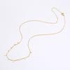 Boho Stainless Steel Chain Necklaces for Women ,Geometric Multi Pendants Gold Plated Multilayer Jewelry