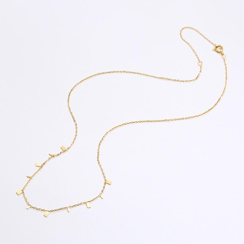 Boho Stainless Steel Chain Necklaces for Women ,Geometric Multi Pendants Gold Plated Multilayer Jewelry