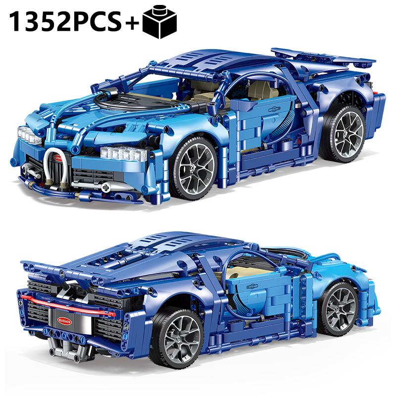 2024 Technical Bugattied Building Blocks Lamborghinis Hypercar Racing Car Model Assemble Vehicle Bricks Toys For Boys Kids Gifts
