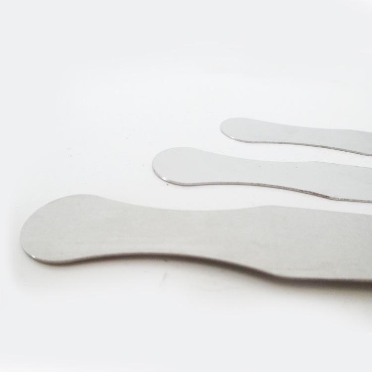 Stainless Steel Thickened Tongue Depressor and Mixing Spatula Set with Knife Holder - 14cm, 16cm, 18cm