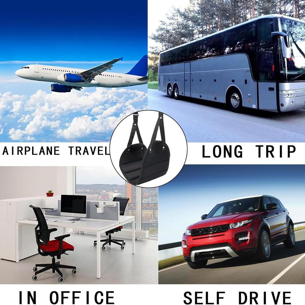Foot Sling For Airplane Travel Portable Comfort Rest Sling With Extended Adjustable Strap Airplane Leg Hammock For Relax Your