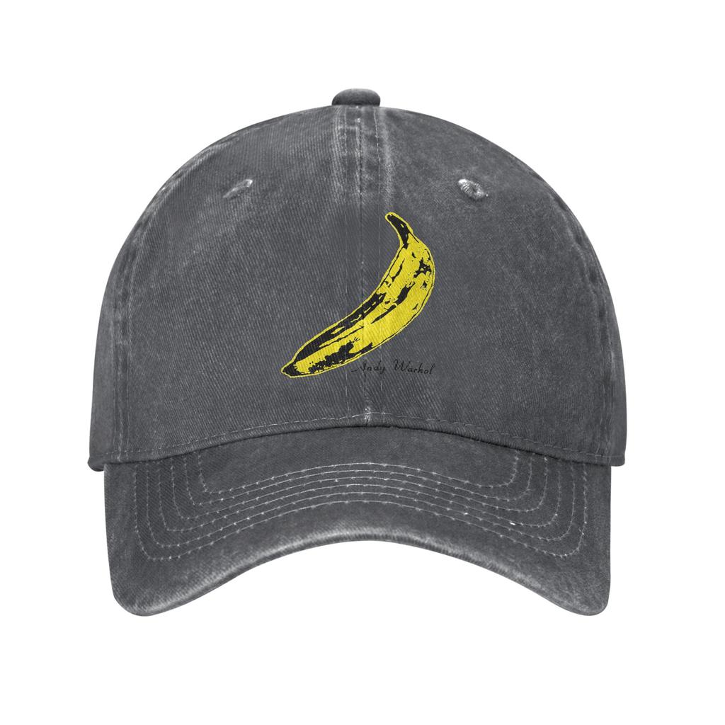 Andy Warhol Sunset Cat Cattle Banana Denim Fabric Cap Casual Baseball Caps Adjustable Hat Summer Unisex Baseball Hats