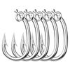 5Pcs Stainless Steel Tuna Fishhooks Big Size Big Game Hook Circle Fishing Hooks Boat Sea Fishing