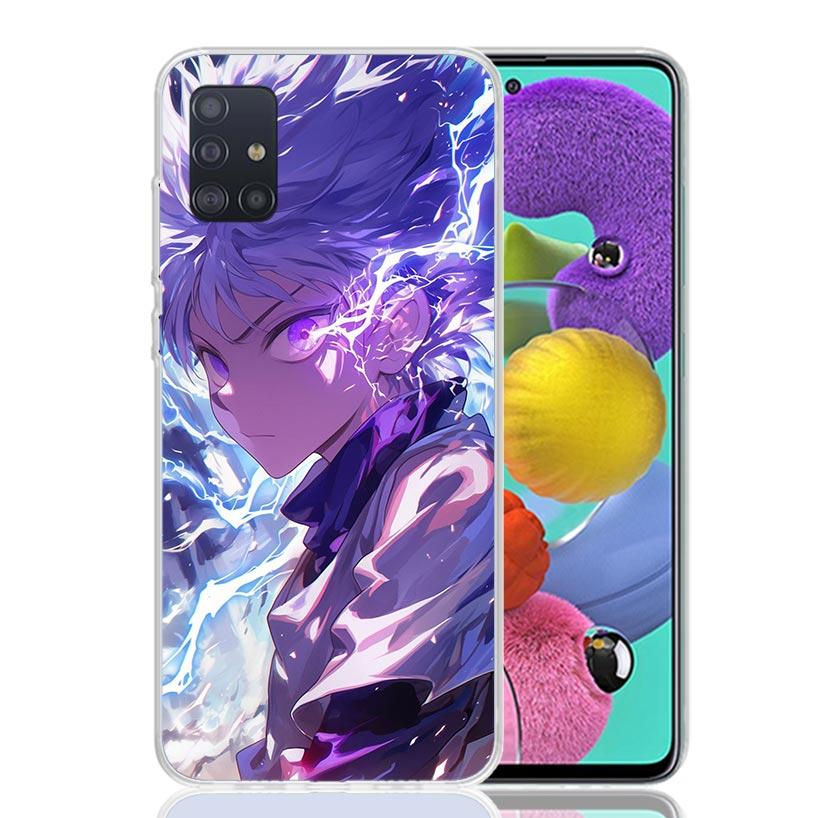 Huner X-Hunters Killua Phone Case For Samsung Galaxy A52 A32 A22 A12 A02S A50S A30S A51 A31 AA71 Note 20 Ultra 10 S10 Plus Galax