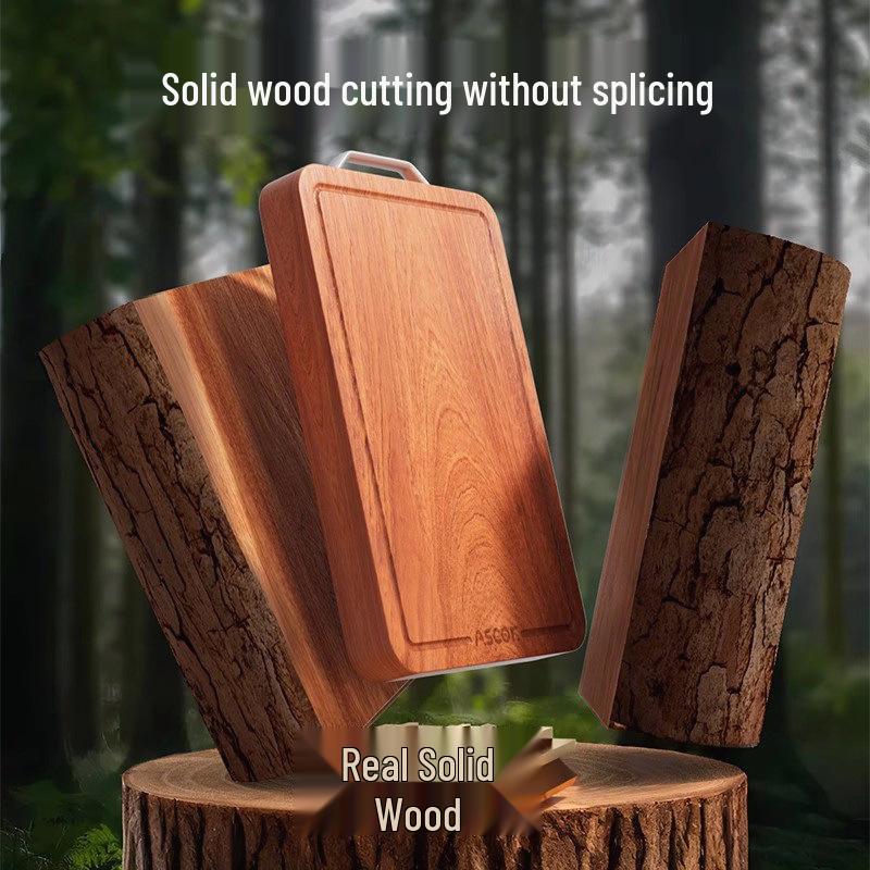 Wenge Wood Anti-Mold Antibacterial Solid Wood Cutting Board - Food Grade Household Kitchen Chopping Board