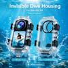 61M Waterproof Housing for Insta161 X6 Diving Case Anti Fog Safety Lock Clear Lens Action Camera Protective Cover Accessories