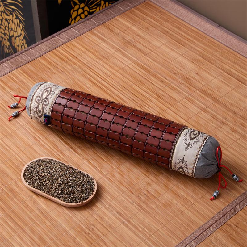 OLOMM Cooling Mahjong Embroidered Cylindrical Pillow