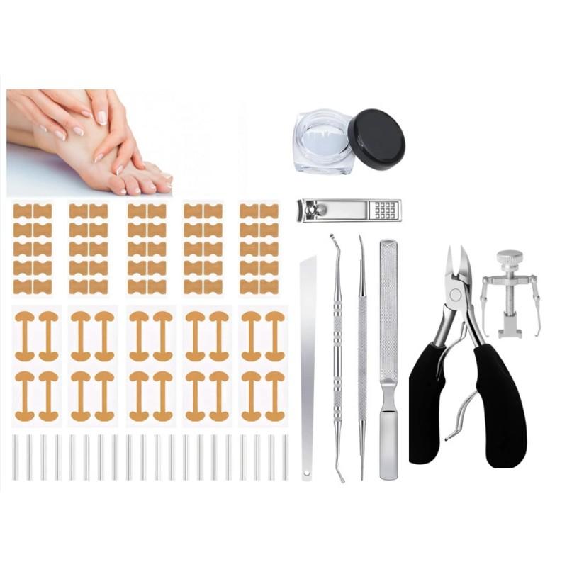 

A60P Toenail Correction Strips Tape For At-Home Pedicure Use, 18Pcs Ingrown Toenail Corrector Kit Including Nail Correction Tool
