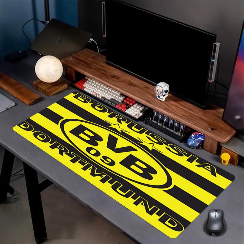Borussia Dortmund Thema Mauspads, Rutschfeste Gummiunterseite, Multifunktionales Büro- & Wohnaccessoire, Perfekt zur Personalisierung des Arbeitsplatzes.