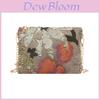 Borsa a Spalla Casual da Donna con Ricamo Floreale Elegante Decorazione di Paillettes Per Uso Quotidiano