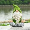 Valery Madelyn Gardening Ornament - Gnome Yoga Time - Earth Fairy Gnome Garden Light - Solar Light - Outdoor Garden Ornament - Garden Decoration - Mot