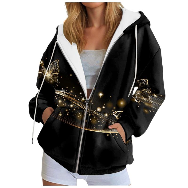 Women's 3D Zipper Hoodie