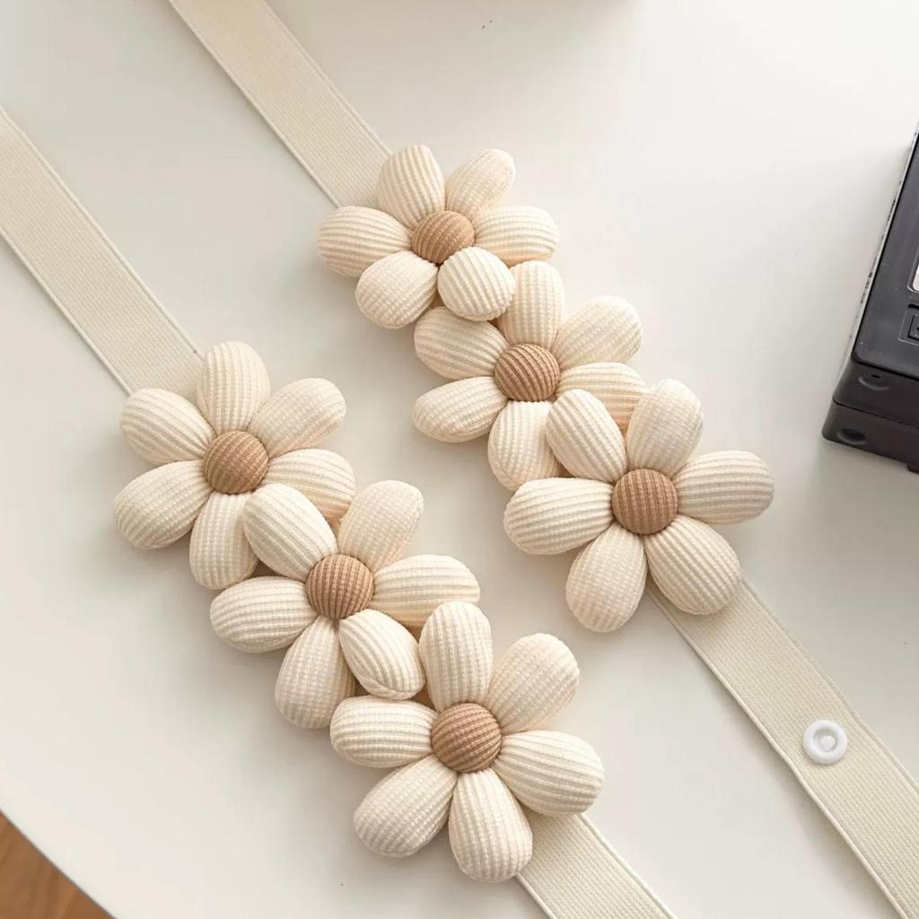 Cross-border Yarn Curtain Tiebacks, Decorative Buckle, No-Punch Gather, Flower Design