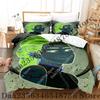 Set Biancheria da Letto Kpop Demon Hunters Singolo Gemello Matrimoniale Queen King Size Set Letto Saja Camere da Letto per Ragazzi Set Copripiumino Rumi Tuta Tre Pezzi