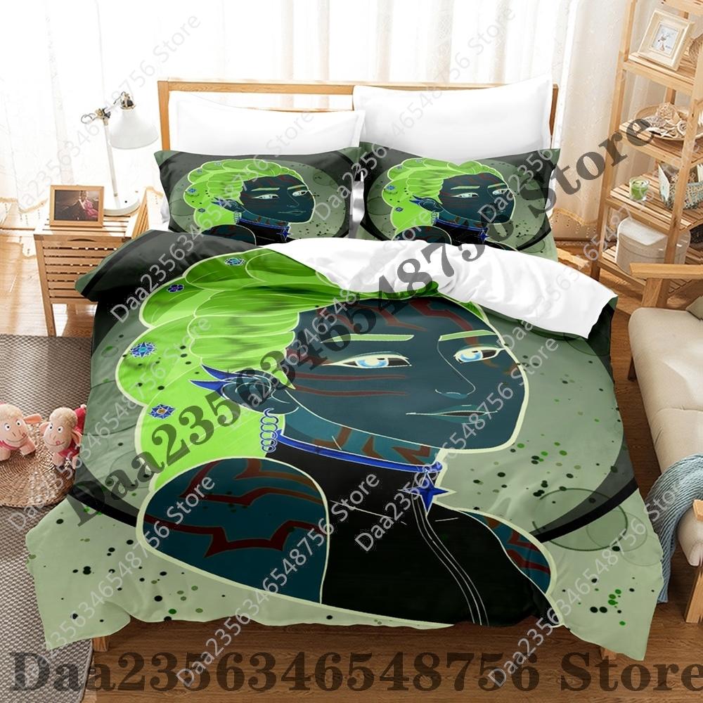 Set Biancheria da Letto Kpop Demon Hunters Singolo Gemello Matrimoniale Queen King Size Set Letto Saja Camere da Letto per Ragazzi Set Copripiumino Rumi Tuta Tre Pezzi