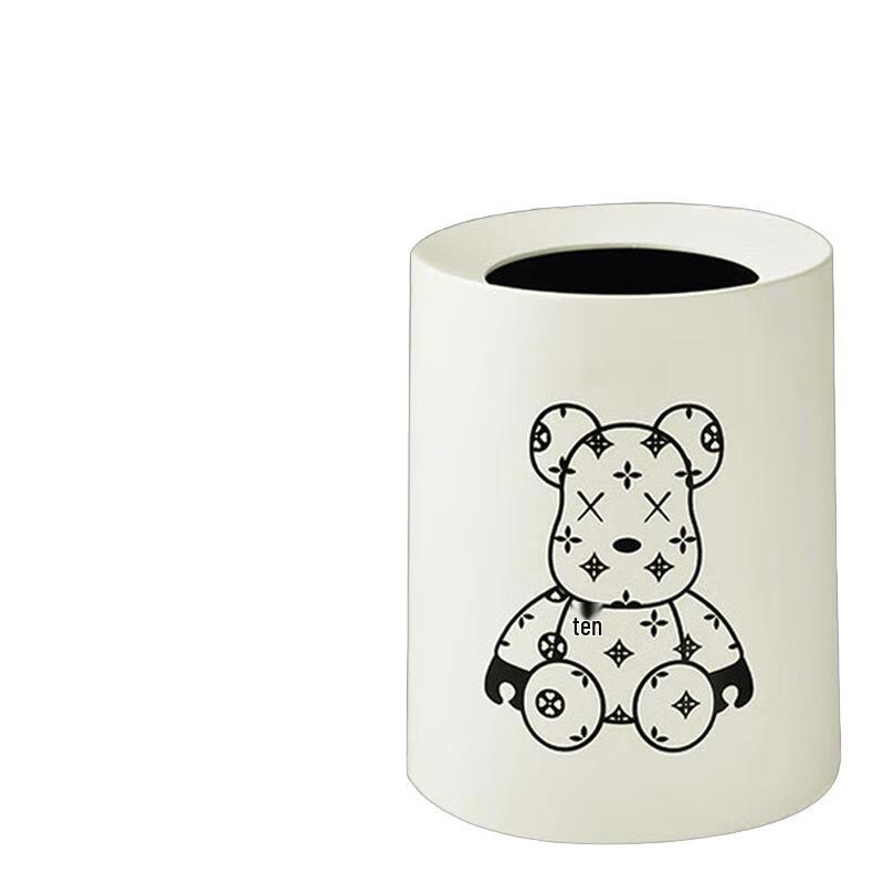 

OIMG Nordic Light Luxury Bear Trash Can