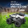 1/24 2.4G RC 4WD Football Car With Spray Lights 360 Rotation Kids Toys Remote Control 5CH Soccer Vehicle Boys Christmas Gifts