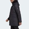 Adidas Unifarben Langer Kapuzen-Warmparka Herren Oberbekleidung Schwarz GF0083