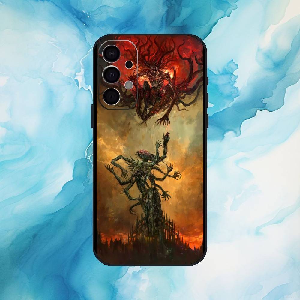Spiel B-Bloodborne Handyhülle Für Samsung Galaxy A73,A72,A71,A70,A53,A52,A51,Weiche Silikon Schwarz Hülle
