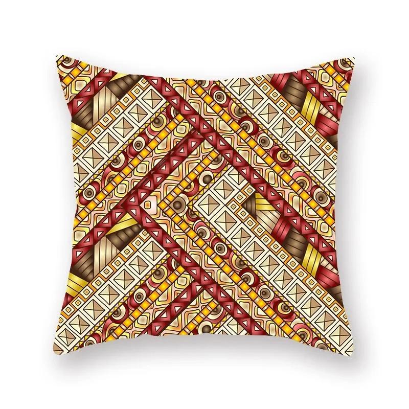 Retro Religious Ethnic Pattern Print Series Pillow Cover Bohemian Home Decor Bedroom Room Living Room Sofa Cushion Cover