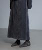 LYNTE Soft Velvet Skirt (Gray)