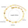 Gold Paperclip Chain Ankle Bracelet Jewelry For Beach Vacation And Summer Holiday