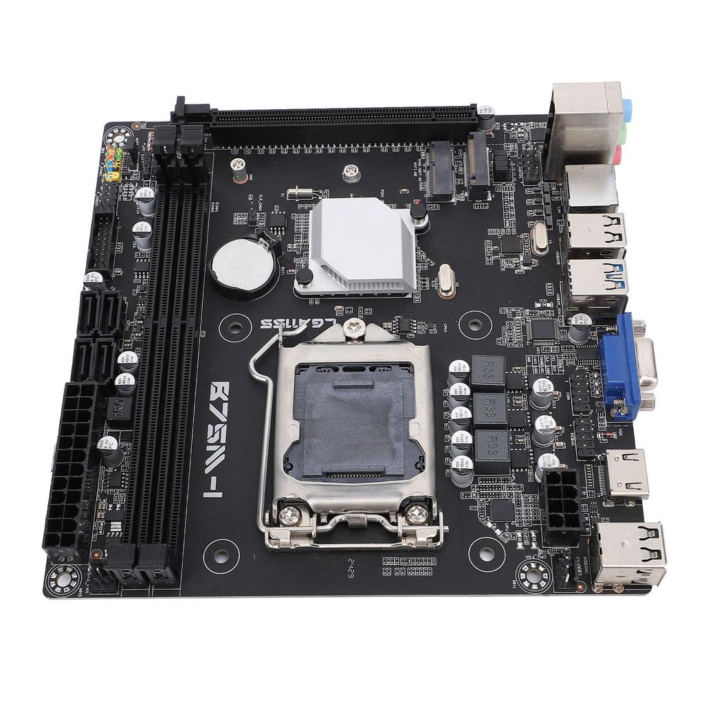 B75M-I Datora mātesplate ITX Ieguves mātesplate Core I7 I5 I3 procesoriem priekš LGA1155 CPU DDR3 atmiņa
