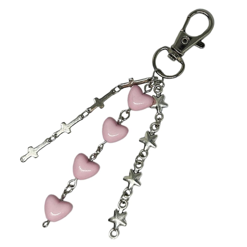 Sweet Cool Star Heart Phone Charm Straps Car Keys Hanging Pendants Fashion Bag Decoration Lanyard Purse Accessories