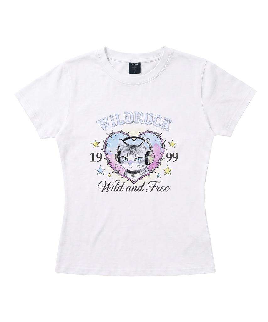 WILDROCK Hollysheesh Graphic Pigment Crop Short Sleeve T-Shirt Part03_4 Style (D Type)