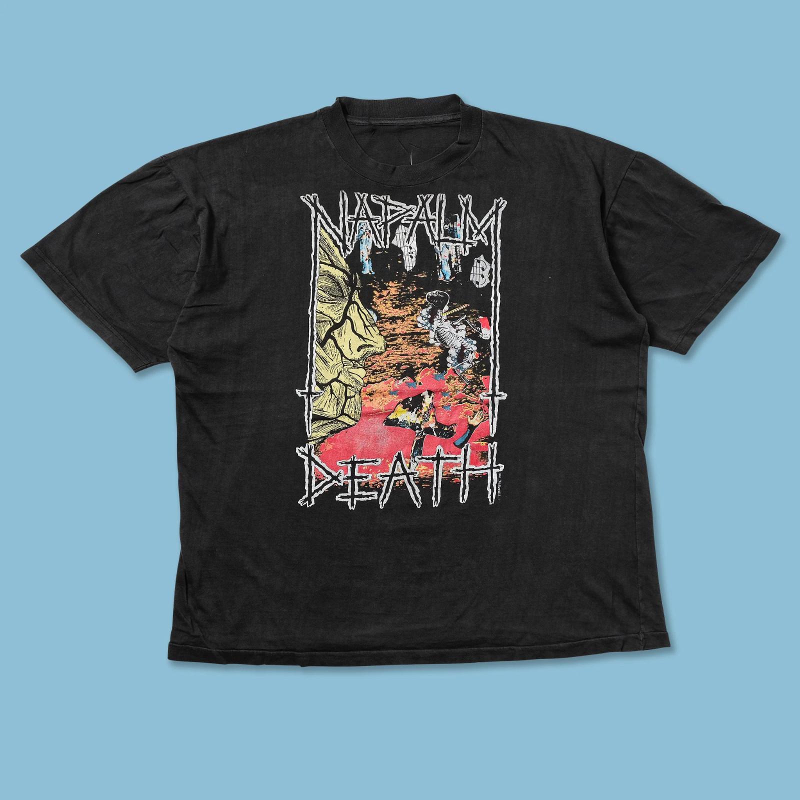 

1990 Napalm Death Harmony Corruption T-Shirt Vintage NZ019 Unisex T-Shirt XXXL