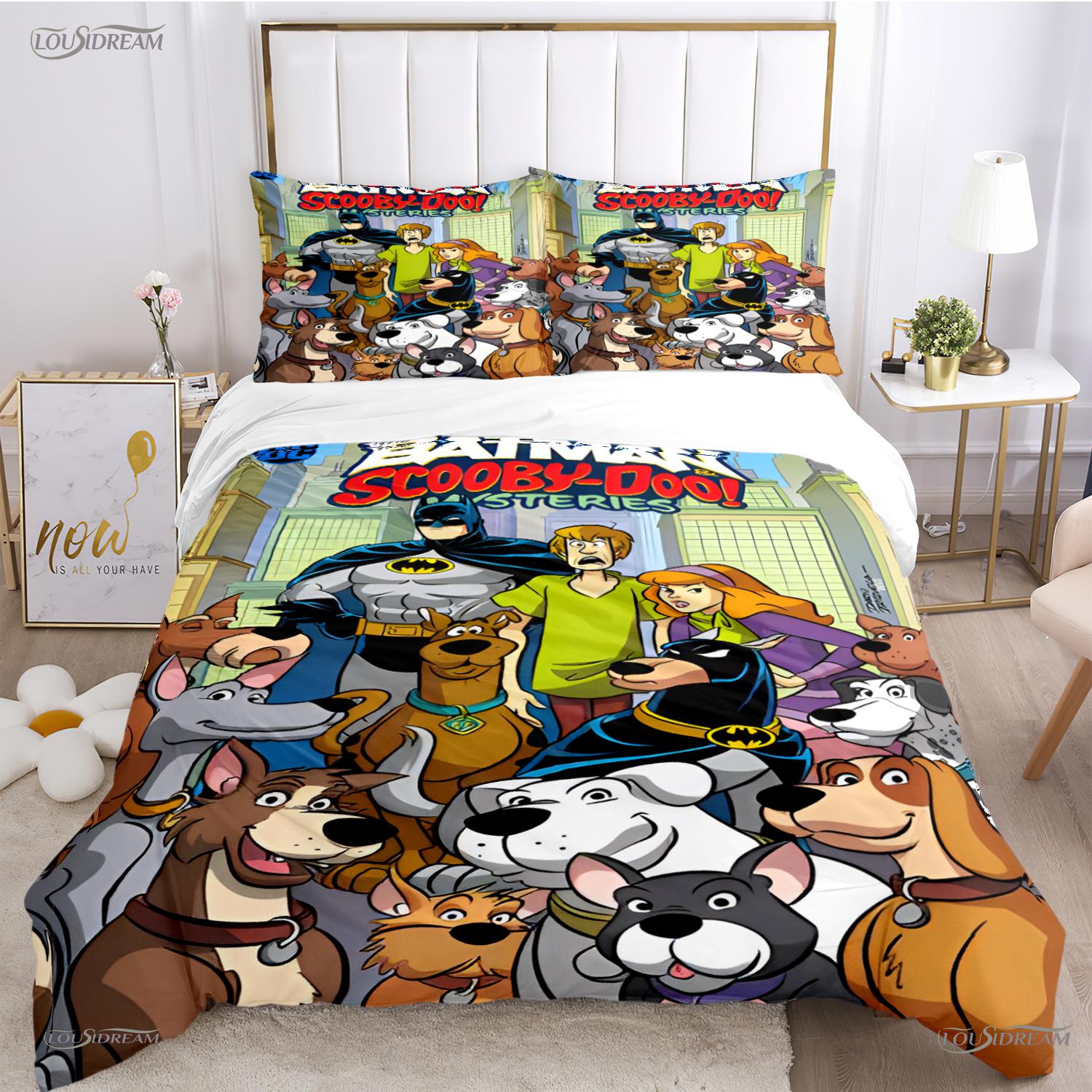

Carton Dog Do Kawai Soft Duvet Cover Warm Comforter Beding set Soft Comfortable Quilt Cover plus Pilowcases for Tens Boy Single/Double/Quen/King 100*200cm Single