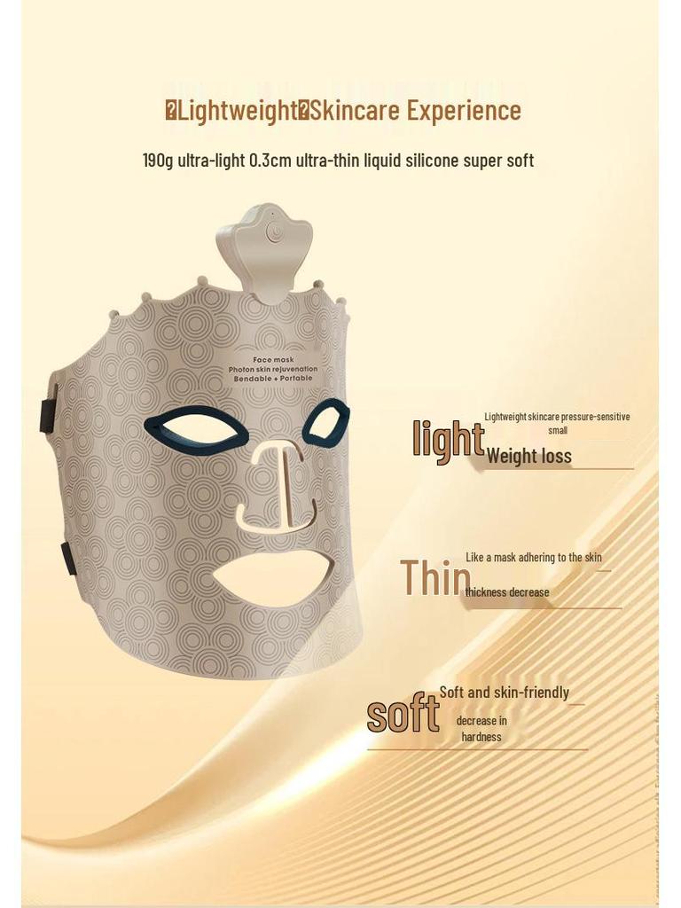 Siebenfarbige LED-Photon-Gesichtsverjüngungsmaske - Für den Heimgebrauch