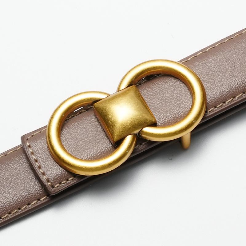 Женский ремень с гладкой пряжкой, новый тонкий ремень, женское платье, декоративная юбка, универсальные женские брюки 105cm
