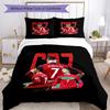 Cristiano Ronaldo Fans Bedding Set Breathable Duvet Cover with Pillowcases Decorative Bed Linen for Bedroom Home Decoration Birthday Gift