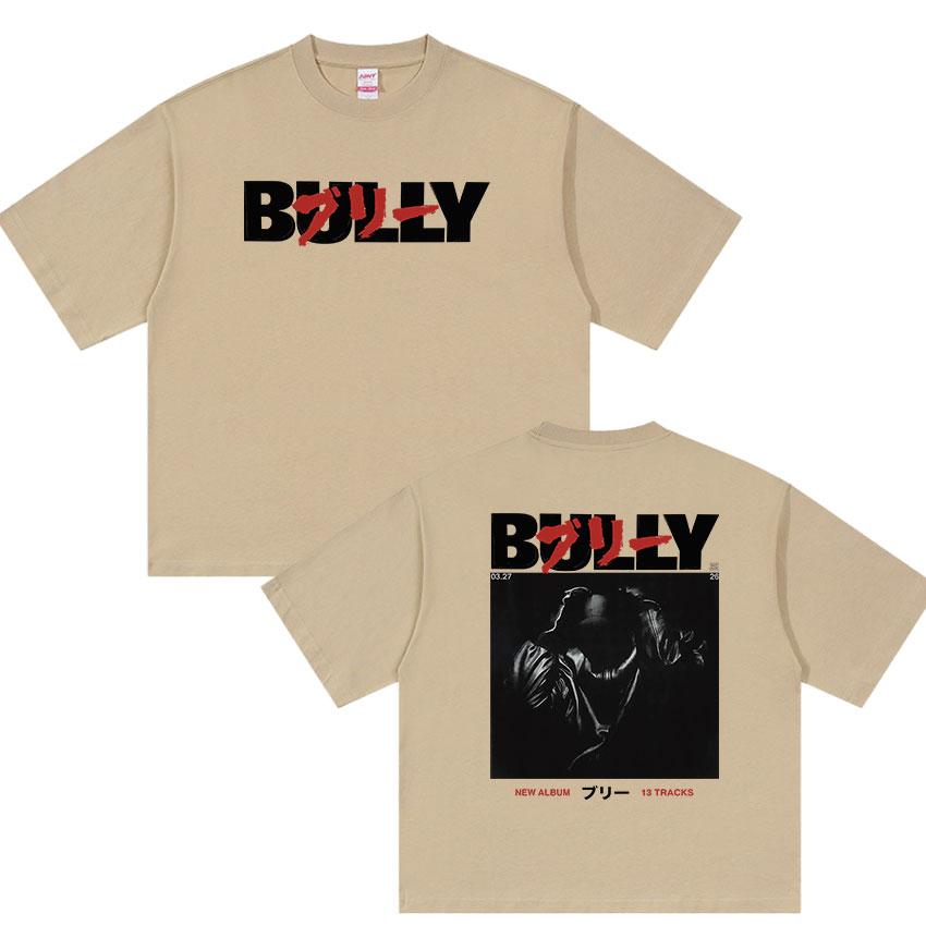 Rapper Kanye West Bully Album 2026 Graphic T Shirt Unisexs Hip Hop Gothic Punk Clothing Tshirts Vintage Oversized Cotton Tshirt