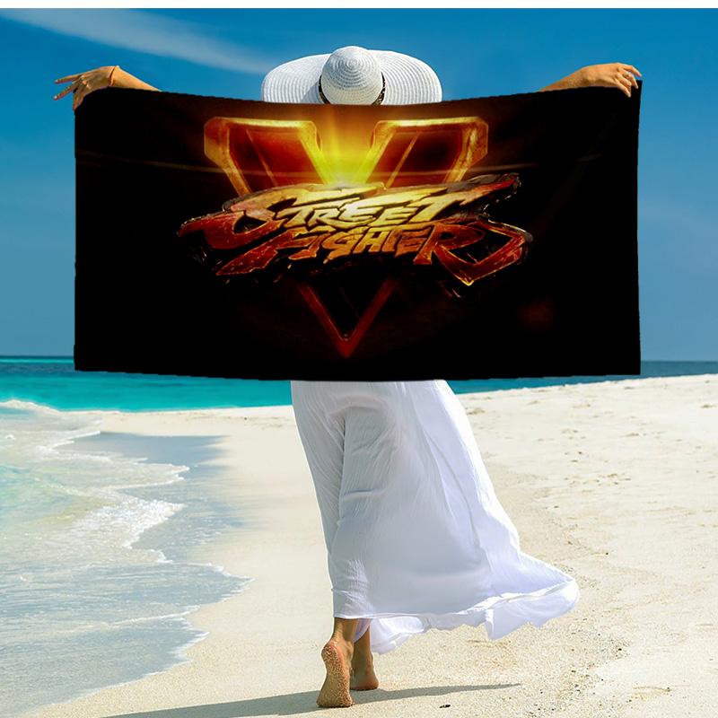 1PC Fighter game Beach Towel - Soft, Absorbent Microfiber, Lightweight, Ideal for The Beach, Parties, Travel, Camping fan gifts