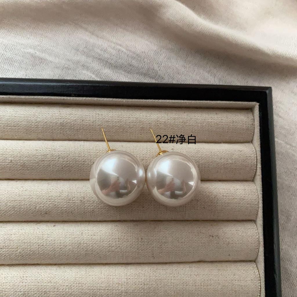 Simple And Sweet Atmosphere Pearl Multi-Color Stud Earrings, Advanced Not Monotonous And Versatile, Simple And Generous Light Luxury Earrings