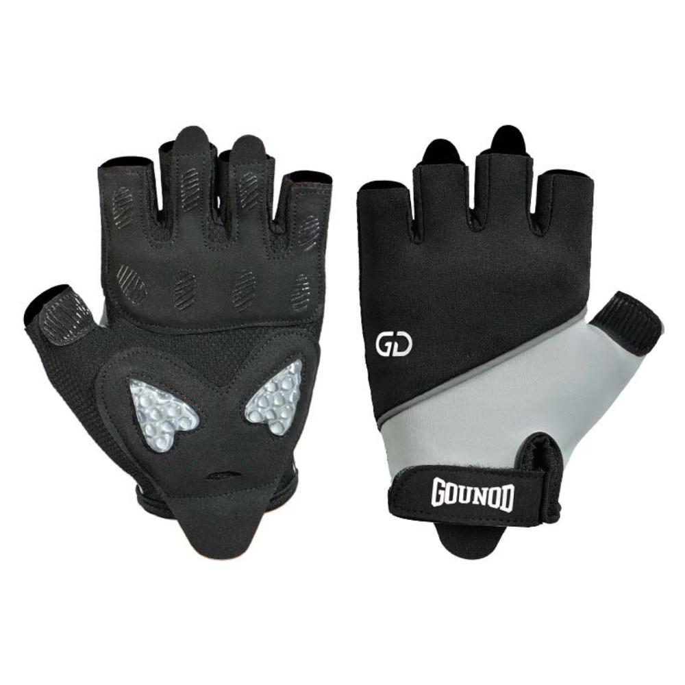 1 Pair Breathable Cycling Gloves Silicone Half Finger Mittens Fitness Gloves  Bodybuilding