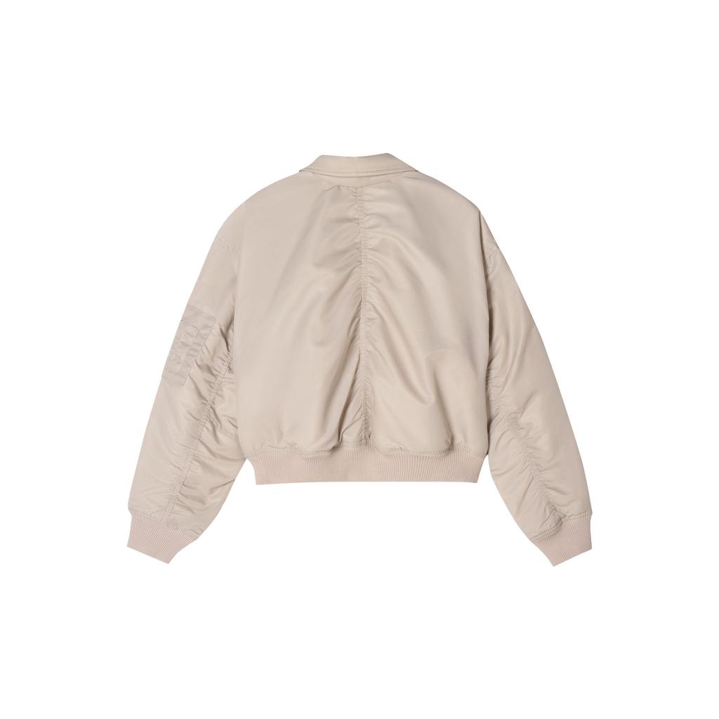 Levi's Women's Bowie Cropped Bomber Jacket Chateau Gray 005AQ-0002