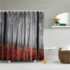 3D Tree Scenery Shower Curtains Bathroom Curtains High Quality Waterproof Polyester Bath Curtain with 12 Hooks for Home Decor