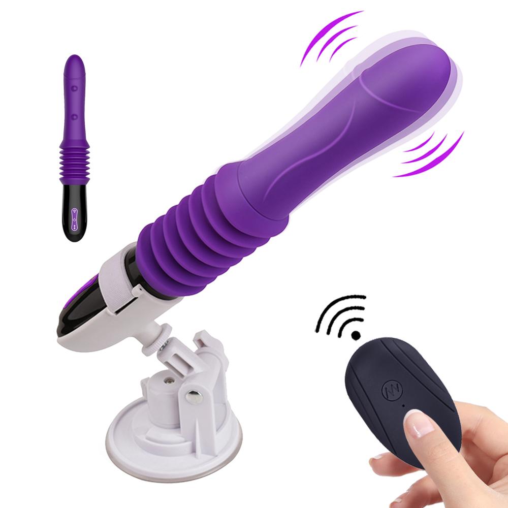 Sex Machine Teleskopický vibrátor Dildo Automatický masážní masážní přístroj Up Down Bod G Zatahovací Pussy Toy Sexuální hračky pro dospělé
