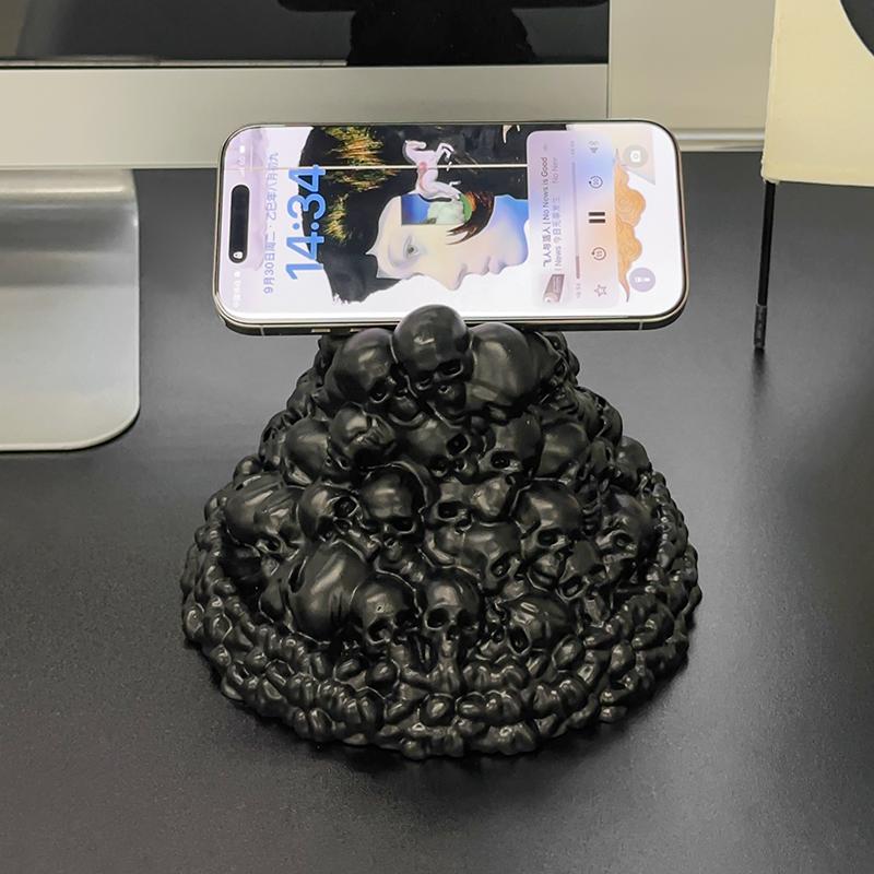 Creative Skeleton Game Controller Bracket Portable Desktop Phone Stand Home Showcase Decoration Storage Rack Ornament Gift