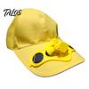Women's Men's Summer Fishing Cap Solar Power Cool Fan Beach Boater Hat Gift