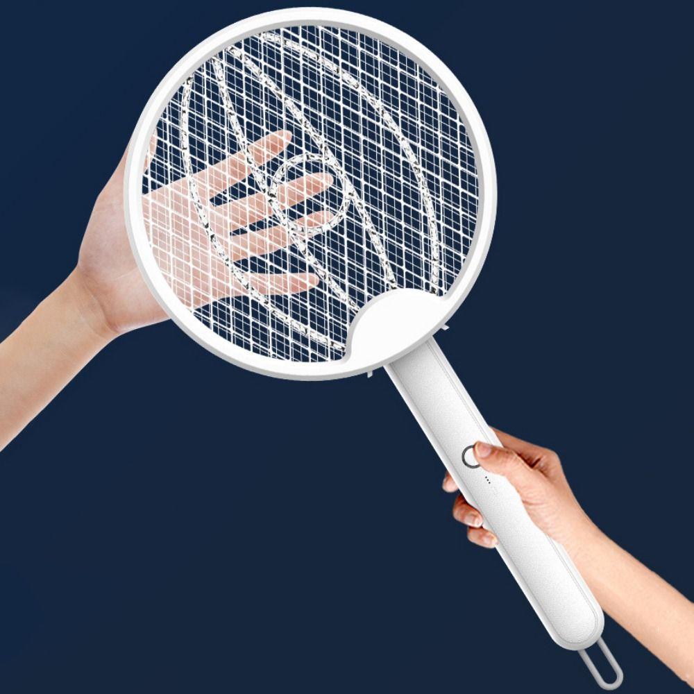 Handheld Electric Mosquito Racket USB Rechargeable Electric Mosquito Killer  for Indoor