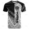 Vintage 3D The Kingdom Of Tonga Printed T Shirt Oceania Tonga National Day Graphic T-shirts Fashion Mens Clothing Tee Shirts Top