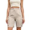 Women's Casual Loose Color Pants Pocket Utility Shorts