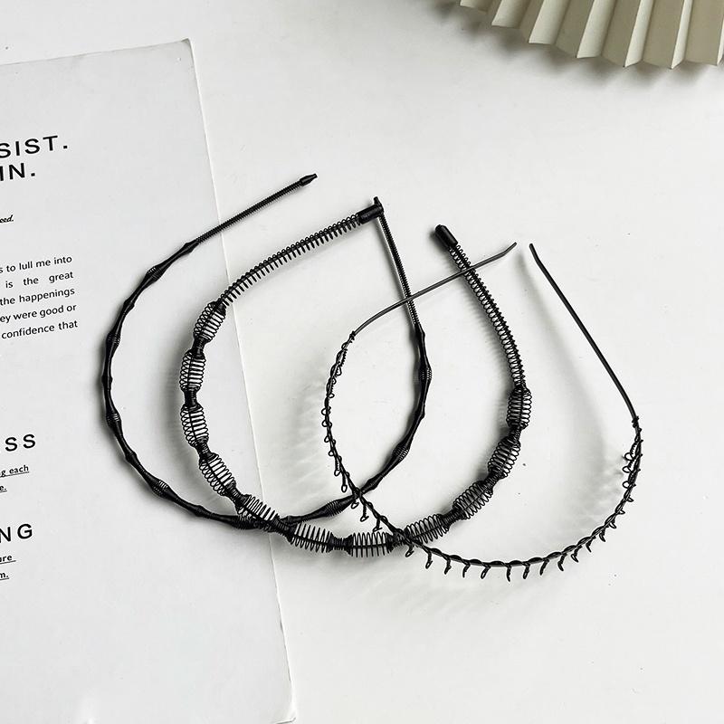 AISHG Non-slip Wash Wave Hair Bands for Women Invisible Movement Tide Simple Back Headwear Korean Hairband Girl Hair Accessories